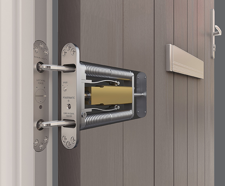 Powermatic; jamb-mounted; controlled; concealed; doorcloser; fire doors; fire door; social housing; high rise; flats; apartments; HMOs; CE marked door closer; Astra door closer; 1634-1; Certifire